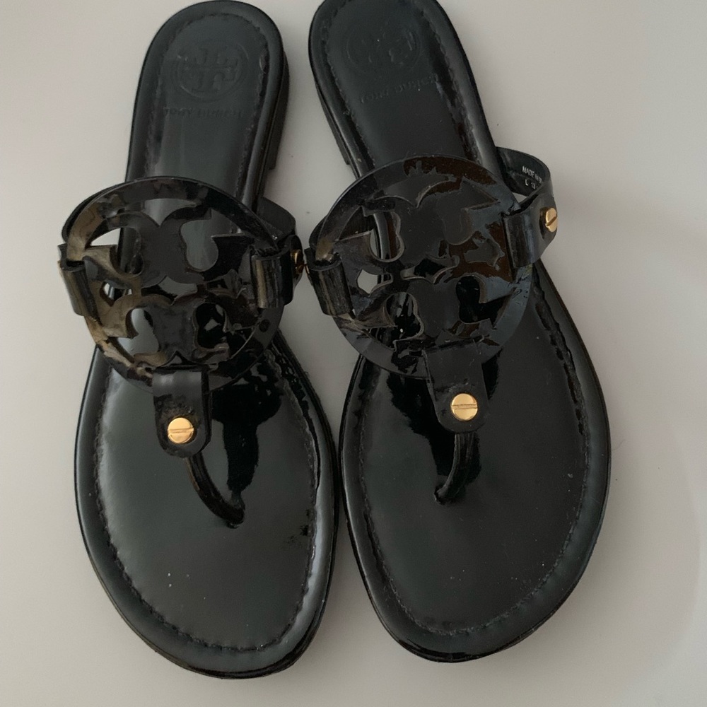 Tory Burch Miller - Black Patent Leather - Size 8
